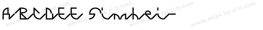 ABCDEE Simhei字体转换
